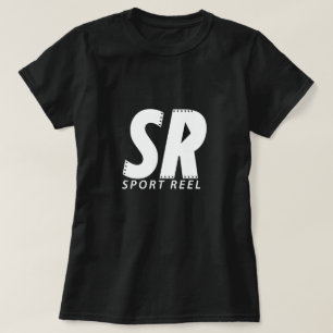 O T-SHIRT DAS MULHERES PRETAS DE SPORTREEL COM