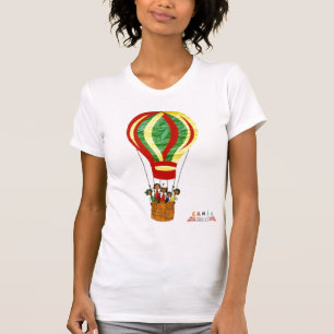 O t-shirt das senhoras mágicas do balão