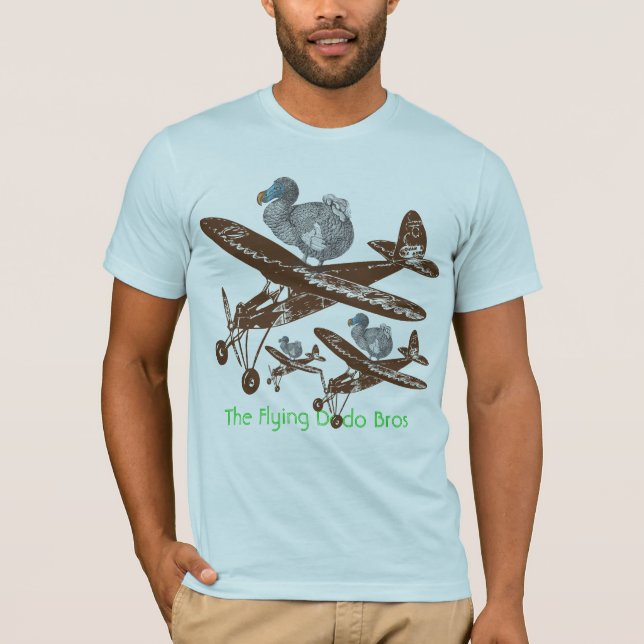 O t-shirt de Bros do Dodo do vôo (Frente)