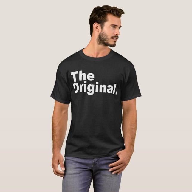 O t-shirt de harmonização original da família - (Frente Completa)