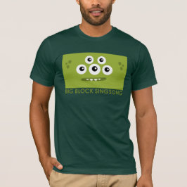 O t-shirt de homens verdes de Dah do T do La de
