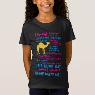 O t-shirt de meninas de dia da corcunda