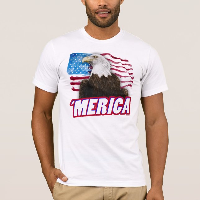 'O t-shirt | de Merica fez nos EUA! (Frente)