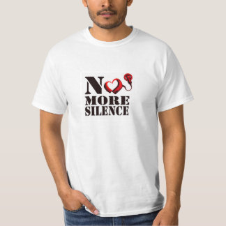 O t-shirt de não mais homens do silêncio