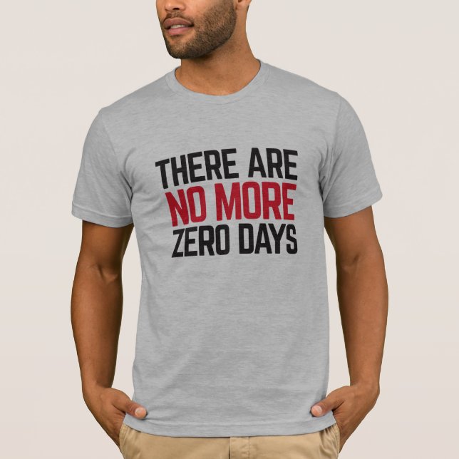 O t-shirt de não mais homens zero dos dias (Frente)