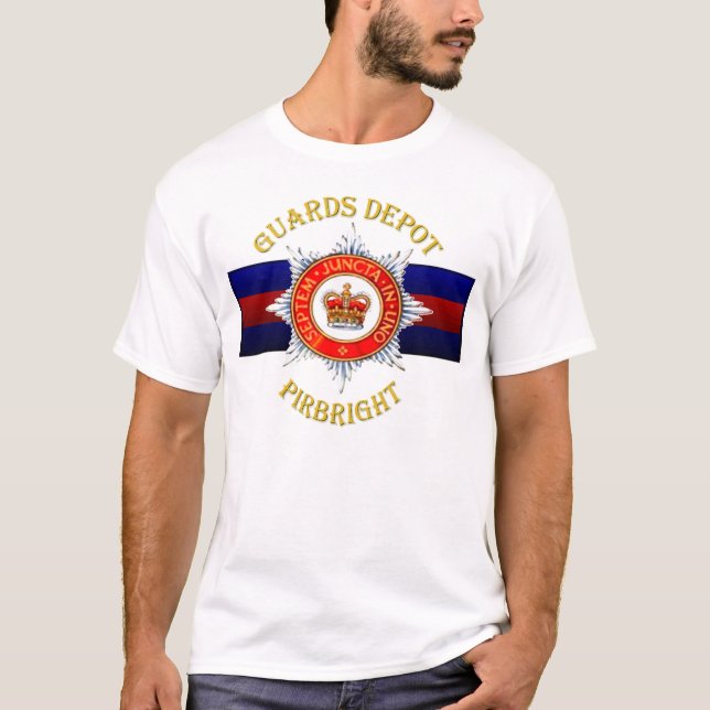 O t-shirt de Pirbright do depósito das guardas (Frente)