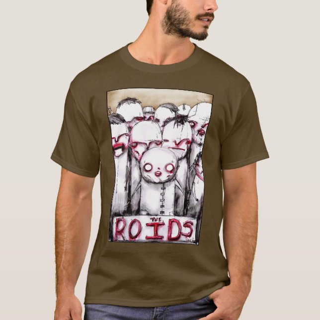 O t-shirt de ROIDS para homens (Frente)