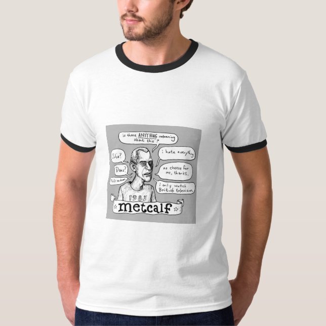 O t-shirt de Steve Metcalf (Frente)