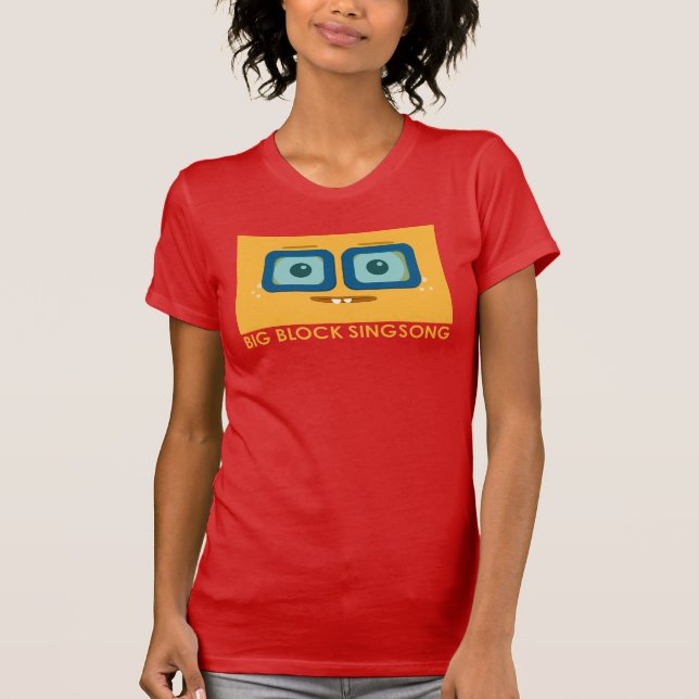 O t-shirt diferente de mulheres amarelas de BBSS (Frente)