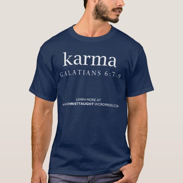 O t-shirt do adulto das karmas (Frente)