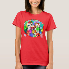 O t-shirt do amante do gato do Natal