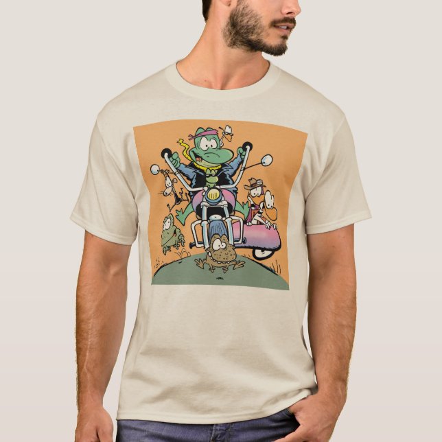 O t-shirt do amante do velomotor do pântano (Frente)