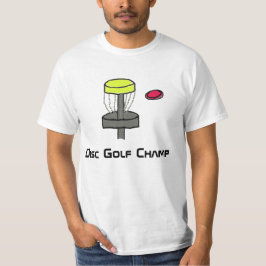 O t-shirt do campeão do golfe do disco