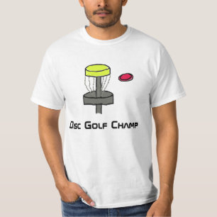 O t-shirt do campeão do golfe do disco