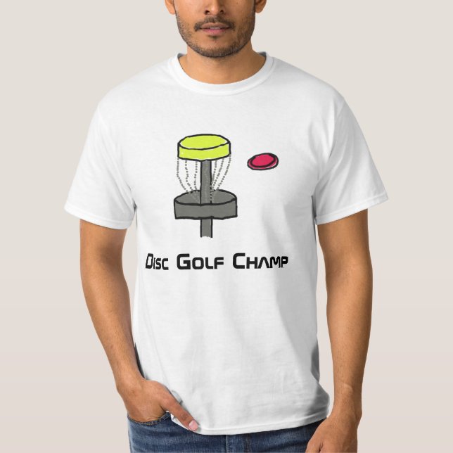O t-shirt do campeão do golfe do disco (Frente)