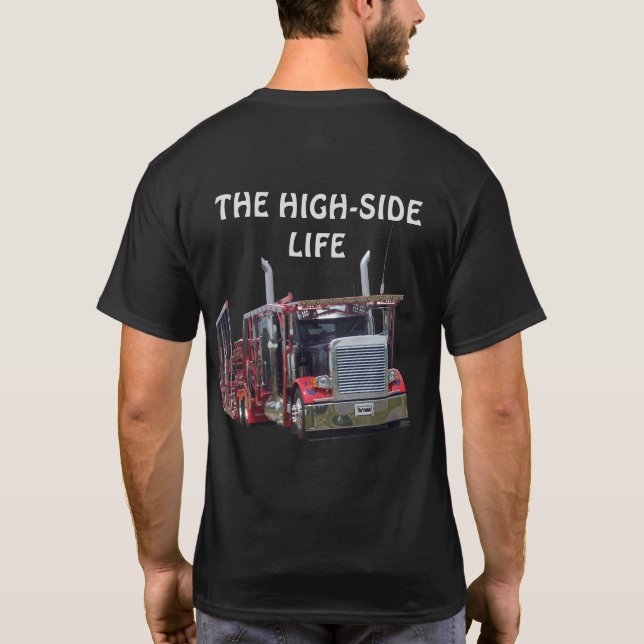 O T-SHIRT DO CARRO HAULIN DA VIDA DE HIGH-SIDE (Verso)