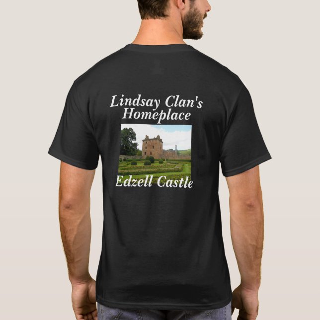 O T-Shirt do Castelo de Edzell de Lindsay Clan (Verso)
