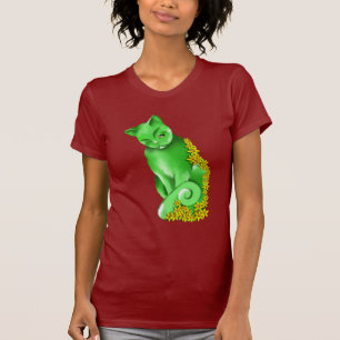 O t-shirt do gato do jade