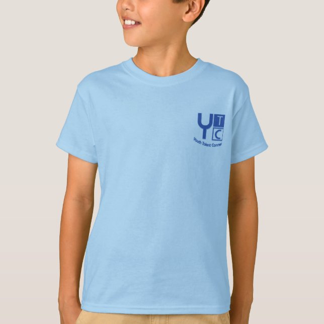O t-shirt do miúdo da conexão do talento da (Frente)