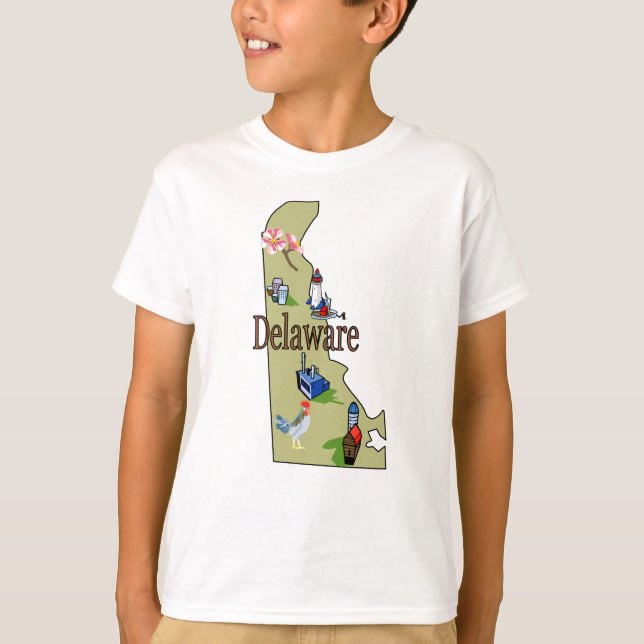 O t-shirt do miúdo de Delaware (Frente)
