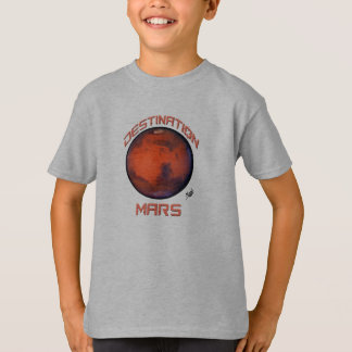 O t-shirt do miúdo de Marte do destino