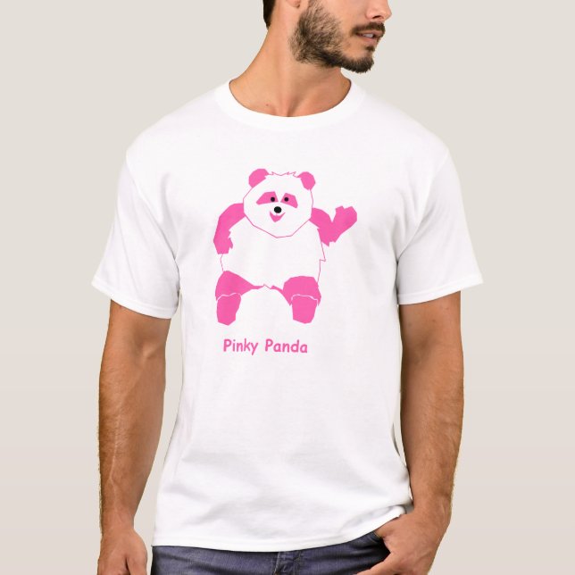 O t-shirt do miúdo de PinkyPanda (Frente)