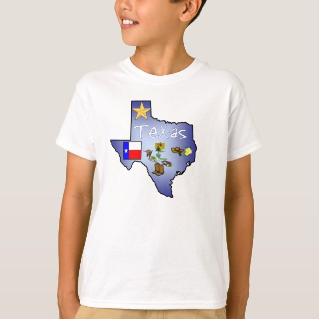 O t-shirt do miúdo de Texas (Frente)