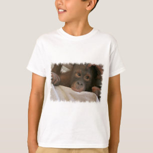 O t-shirt do miúdo do chimpanzé do bebê