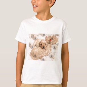 O t-shirt do miúdo do filhote de cachorro do