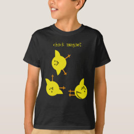 O t-shirt do miúdo do ímã do pintinho