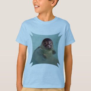 O t-shirt do miúdo do selo de porto