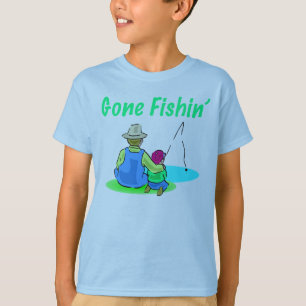 O t-shirt do miúdo ido de Fishin