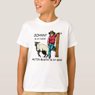 O t-shirt do rodeio do imbecil da carne de