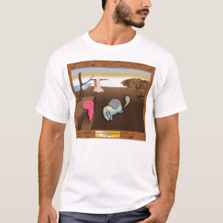 O t-shirt dos homens