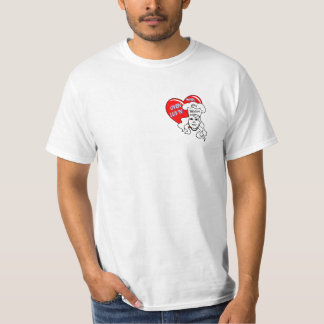 O t-shirt dos homens