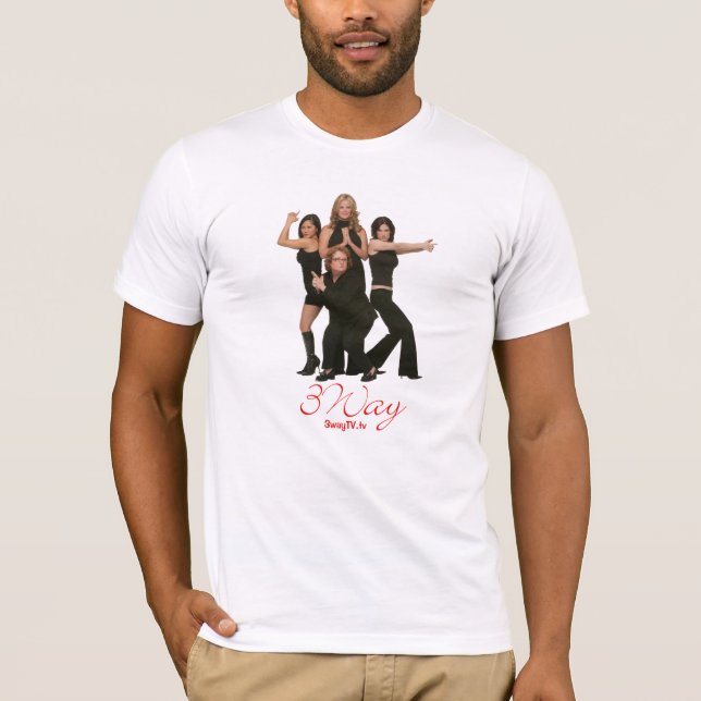 o t-shirt dos homens 3Way (Frente)