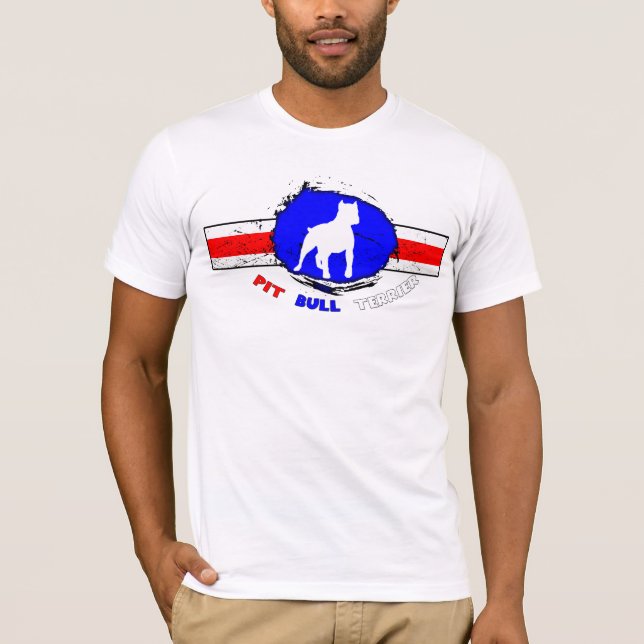 O t-shirt dos homens americanos de Terrier de (Frente)