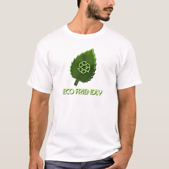 O t-shirt dos homens amigáveis de Eco (Frente)