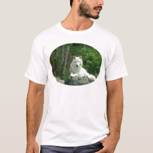 O t-shirt dos homens árticos do lobo