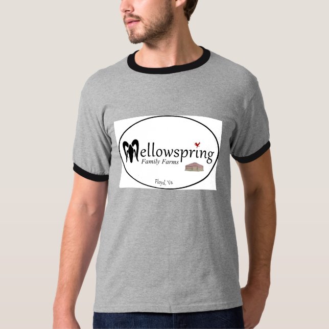 o t-shirt dos homens com afiação (Frente)