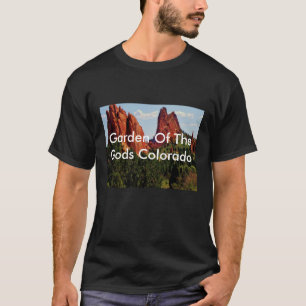 O t-shirt dos homens com o jardim dos deuses