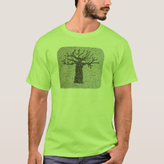 O t-shirt dos homens da árvore do Baobab do