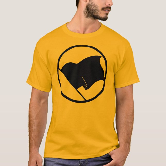 O t-shirt dos homens da bandeira negra do (Frente)