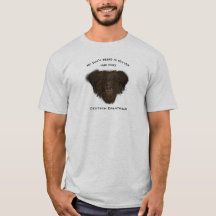 O t-shirt dos homens da barba do meu cão