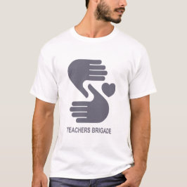 O t-shirt dos homens da brigada dos professores