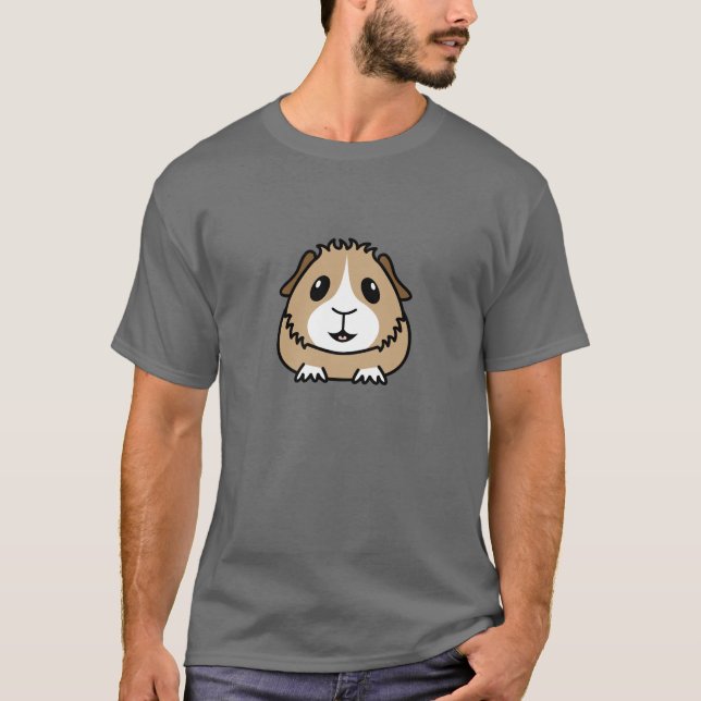 O t-shirt dos homens da cobaia dos desenhos (Frente)
