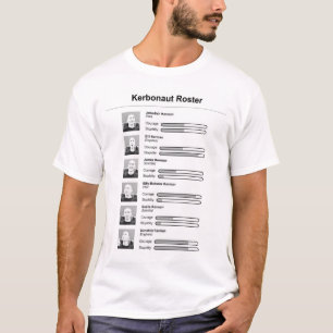 O t-shirt dos homens da lista de Kerbonaut