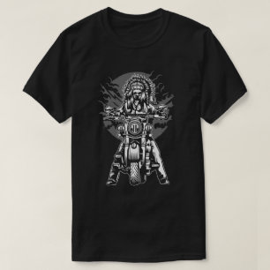 O t-shirt dos homens da motocicleta do chefe