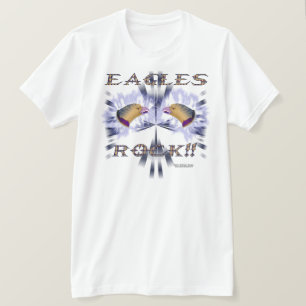 O t-shirt dos homens da rocha II de Eagles