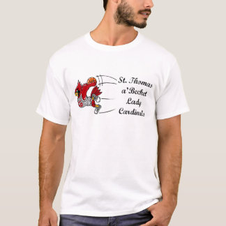 O t-shirt dos homens da senhora Cardeal